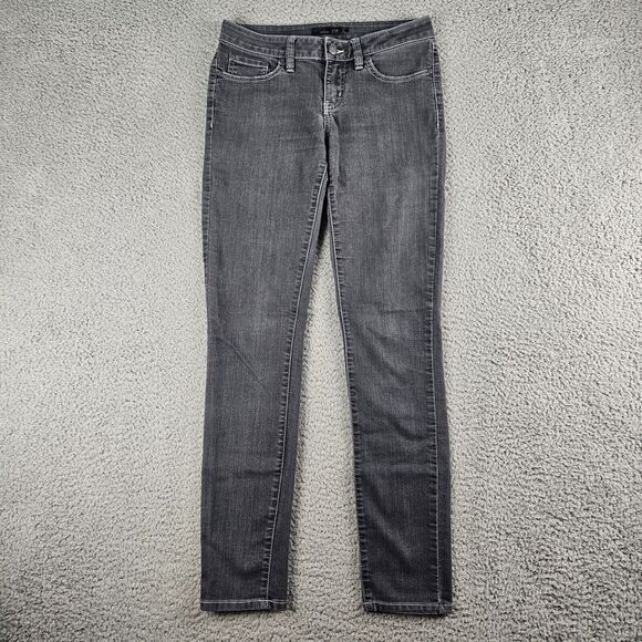 Prana Jeans Womens Size 2/26 Black Skinny Denim Low Rise - Picture 1 of 12